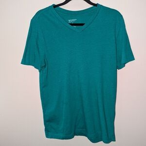 Men's teal vneck